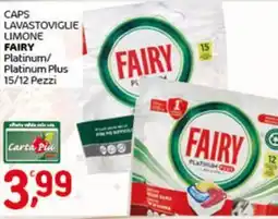 Crai Caps lavastoviglie limone FAIRY offerta