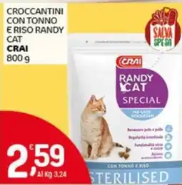 Crai Croccantini con tonno e riso randy CAT CRAI offerta