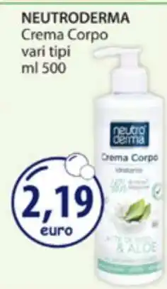 Acqua & Sapone NEUTRODERMA Crema Corpo offerta