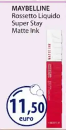 Acqua & Sapone MAYBELLINE Rossetto Liquido Super Stay Matte Ink offerta