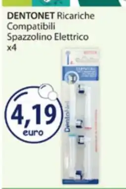 Acqua & Sapone DENTONET Ricariche Compatibili Spazzolino Elettrico x4 offerta