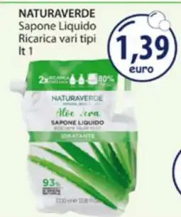 Acqua & Sapone NATURAVERDE Sapone Liquido offerta