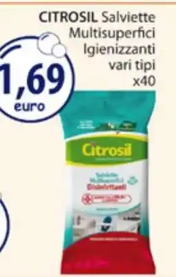 Acqua & Sapone CITROSIL Salviette Multisuperfici Igienizzanti offerta