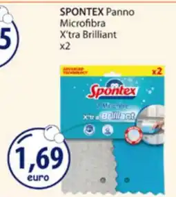 Acqua & Sapone SPONTEX Panno Microfibra X'tra Brilliant x2 offerta