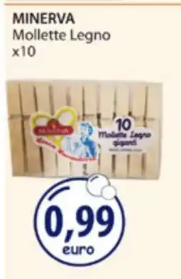 Acqua & Sapone MINERVA Mollette Legno x10 offerta