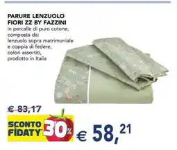 Esselunga PARURE LENZUOLO FIORI ZZ BY FAZZINI offerta