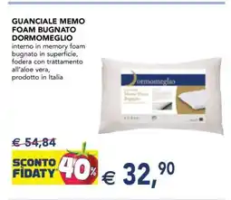 Esselunga GUANCIALE MEMO FOAM BUGNATO DORMOMEGLIO offerta