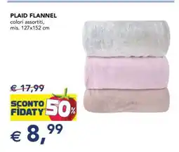 Esselunga PLAID FLANNEL offerta