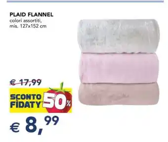 Esselunga PLAID FLANNEL offerta