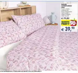 Esselunga PARURE COPRIPIUMINO LEAF offerta