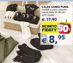 Esselunga CALZA UOMO PUMA offerta
