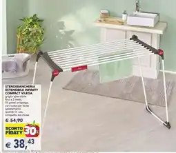 Esselunga STENDIBIANCHERIA ESTENSIBILE INFINITY COMPACT VILEDA offerta