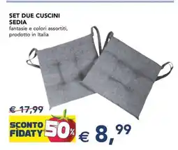 Esselunga SET DUE CUSCINI SEDIA offerta