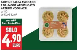 Pam Tartine salsa avocado e salmone affumicato arturo vogliazzi offerta