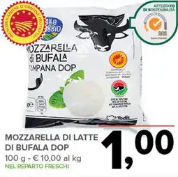 Todis Mozzarella di bufala campana dop offerta