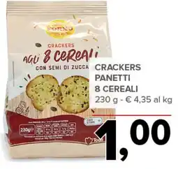 Todis Crackers panetti 8 cereali offerta