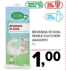 Todis SOLOSANO Bevanda di soia senza zuccheri aggiunti offerta