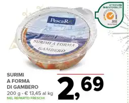 Todis Surimia forma di gambero PescaRe offerta