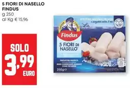 Pam 5 fiori di nasello FINDUS offerta