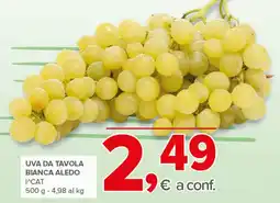 Todis Uva da tavola bianca aledo offerta