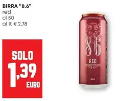Pam Birra "8.6" red offerta