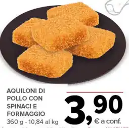 Todis Aquiloni di pollo con spinaci e formaggio offerta