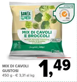 Todis BONTA DELL'' ORTO Mix di cavoli e broccoli offerta