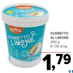 Todis Loving sorbetto al limone offerta