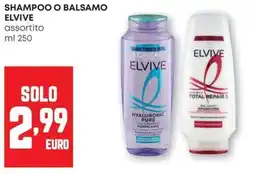 Pam Shampoo o balsamo ELVIVE offerta