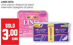 Pam LINES SETA ultra pacco doppio, intervallo ripiegato offerta