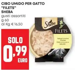 Pam Cibo umido per gatto "filets" SHEBA offerta