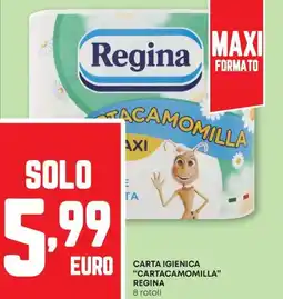 Pam Carta igienica "cartacamomilla" REGINA offerta