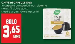 Pam Caffè in capsule PAM offerta