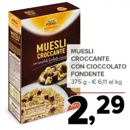 Todis Muesli croccante muesli croccante con cioccolato FONDENTE offerta