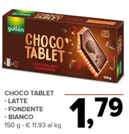 Todis Gullón choco tablet offerta