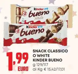 Pam Snack classico o white KINDER BUENO offerta