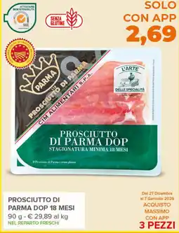 Todis Prosciutto di parma dop 18 mesi offerta