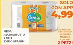 Todis Mega asciugatutto 2 veli 2x500 strappi offerta
