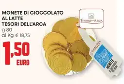 Pam Monete di cioccolato al latte TESORI DELL'ARCA offerta