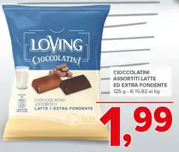 Todis Cioccolatini assortiti latte ED extra fondente offerta