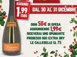 Pam Spumante prosecco doc extra dry le calleselle offerta