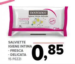 Todis Nouvance salviette igiene intima offerta