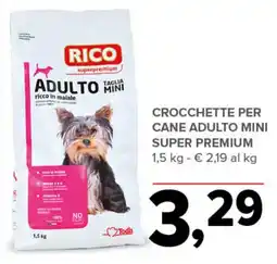 Todis RICO Crocchette per cane adulto mini super premium offerta