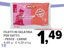 Todis RICO Filettini in gelatina per gatto offerta