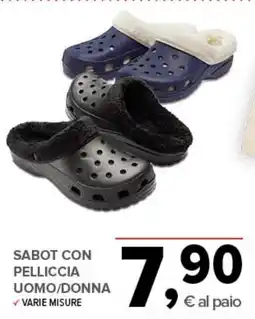 Todis Sabot con pelliccia uomo/donna offerta