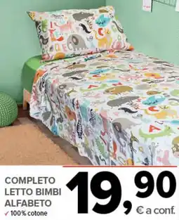 Todis Completo letto bimbi alfabeto offerta