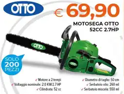 Todis MOTOSEGA OTTO 52CC 2.7HP offerta