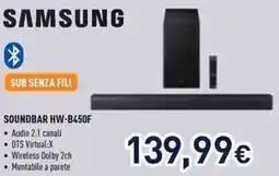 Unieuro SAMSUNG SOUNDBAR HW-B450F offerta