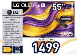 Unieuro LG SMART TV OLED EVO AI 55654 offerta