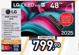 Unieuro LG SMART TV OLED AI 48C55 offerta